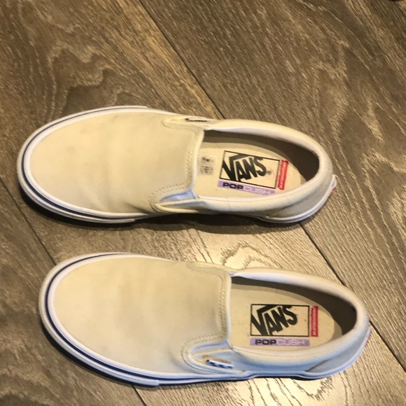 Cream Suede Vans - Women’s Size 7.5 - Picture 3 of 3